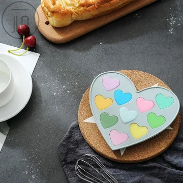 10 Even Small Love Silicone Handmade Soap Cake Mold DIY Chocolate Baking Ice Grid | Molds