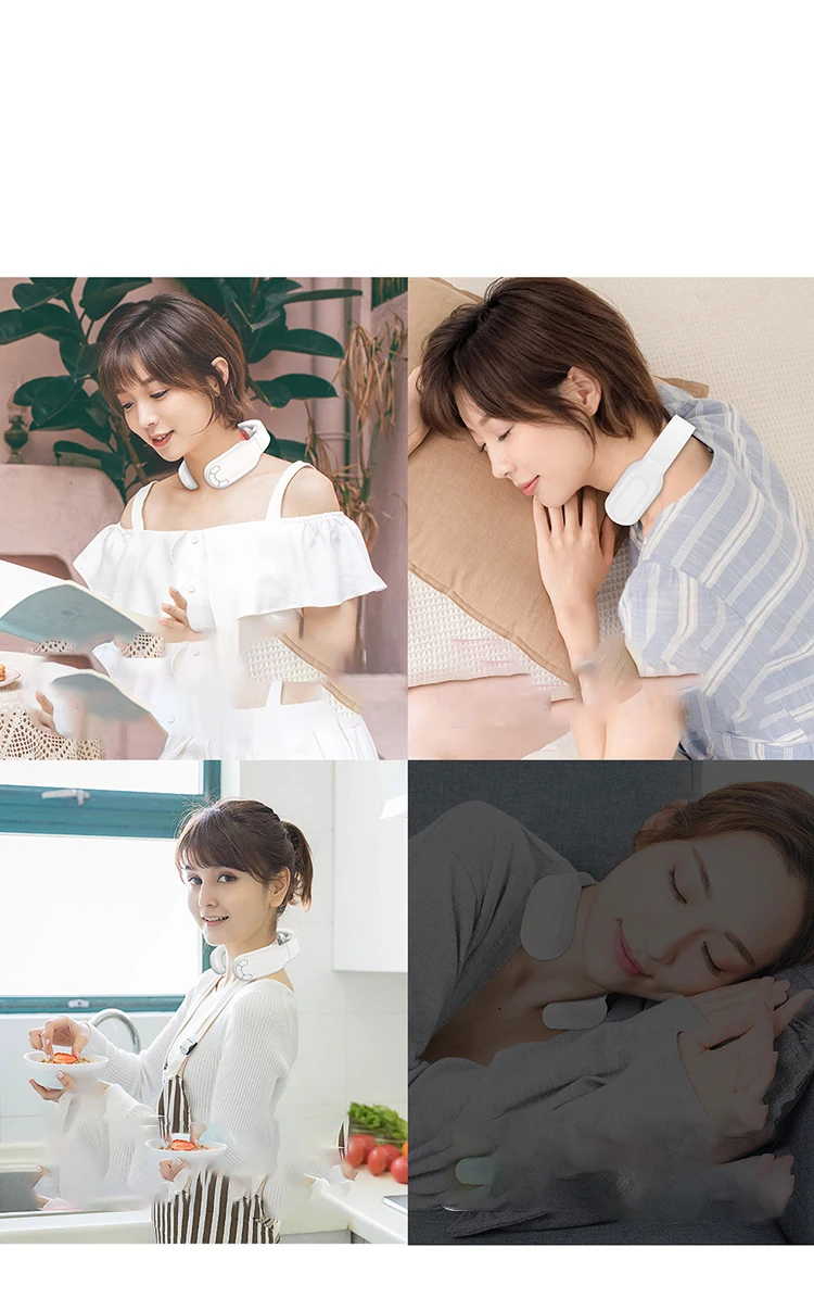 

2020 new intelligent electric neck and shoulder massager tool for pain relief health care relaxation cervical spine physiotherap