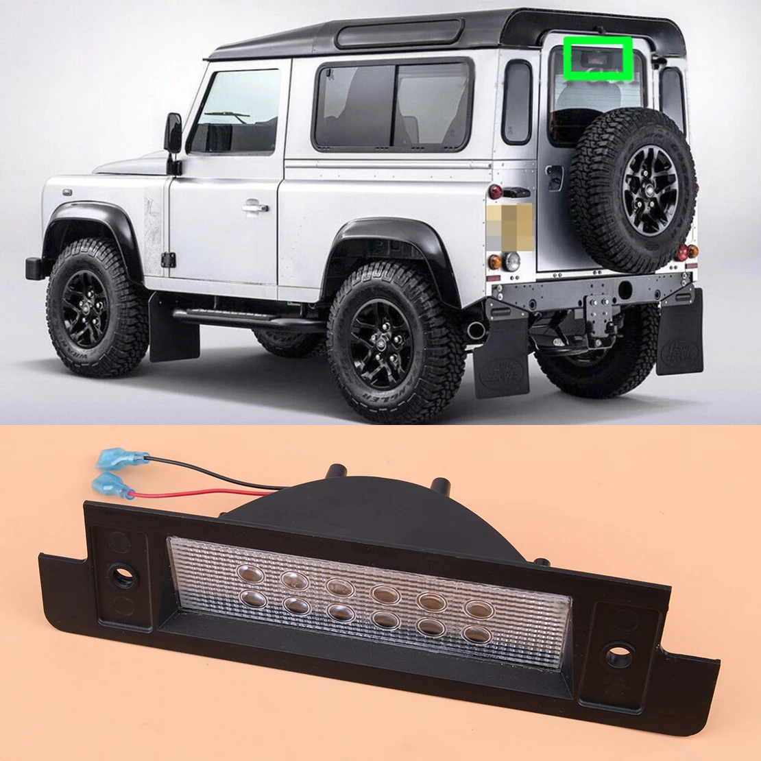 Автомобильный прозрачный объектив задний 3 й третий 12 светодиодов стоп