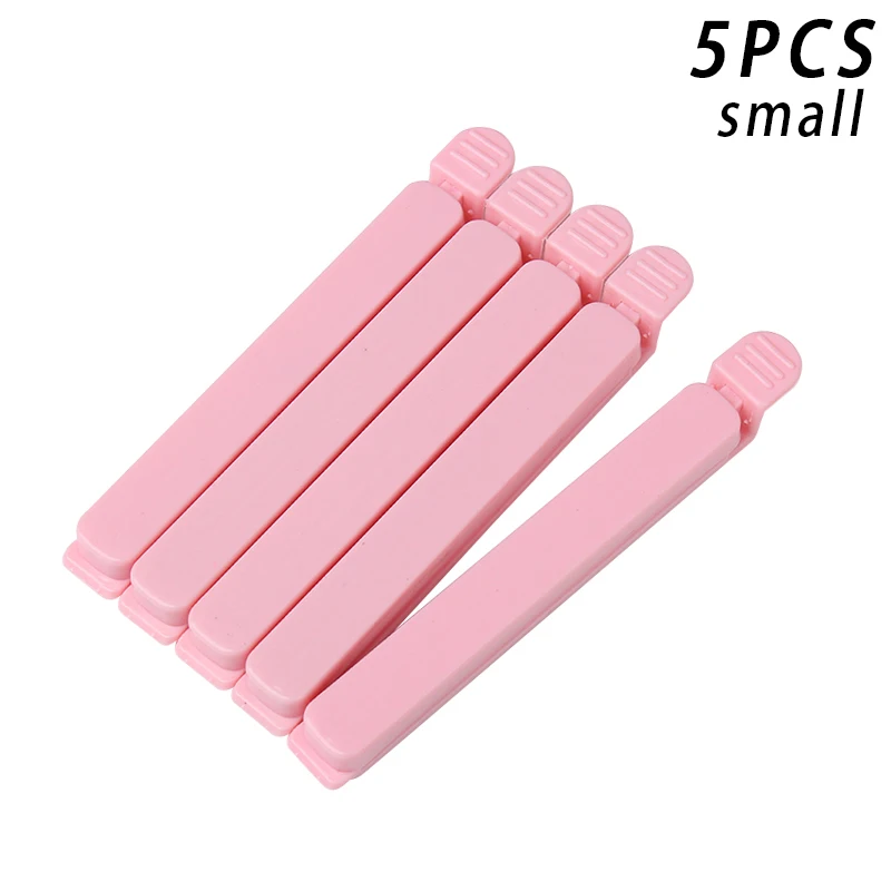 

5Pcs Food Bag Clips Househould Food Snack Storage Sealing Bag Clips Sealer Clamp Kitchen Tool RH