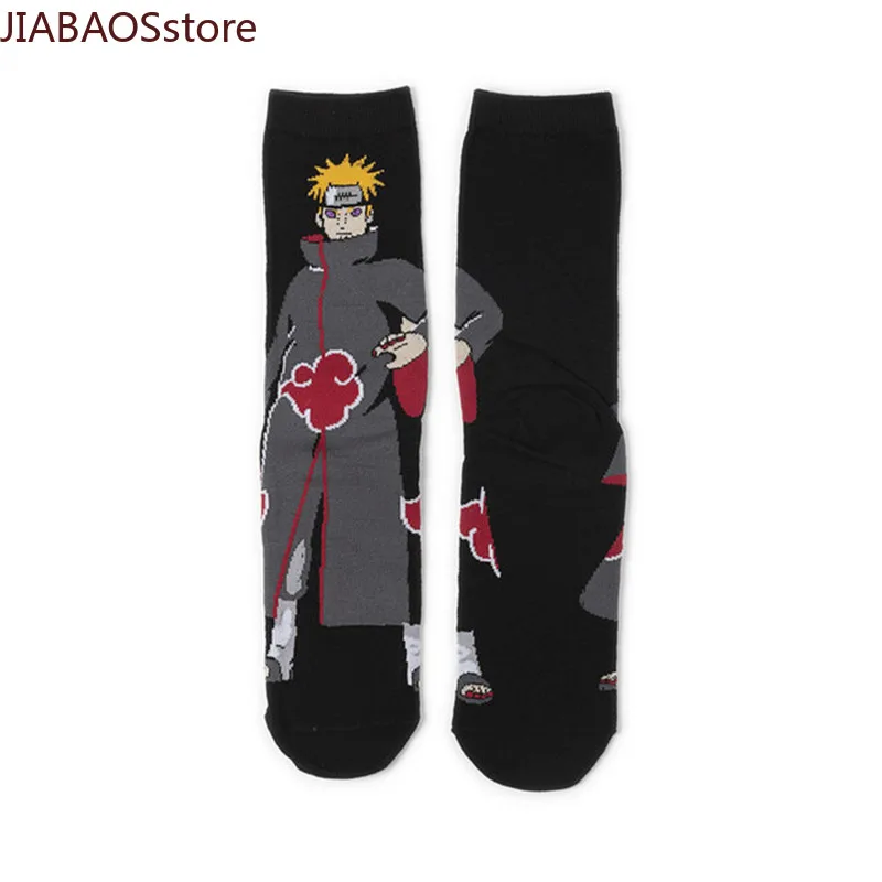 

Anime Ninja. Character Socks Cosplay Uzumaki Akatsuki Hip Hop Fashion Cotton Sock