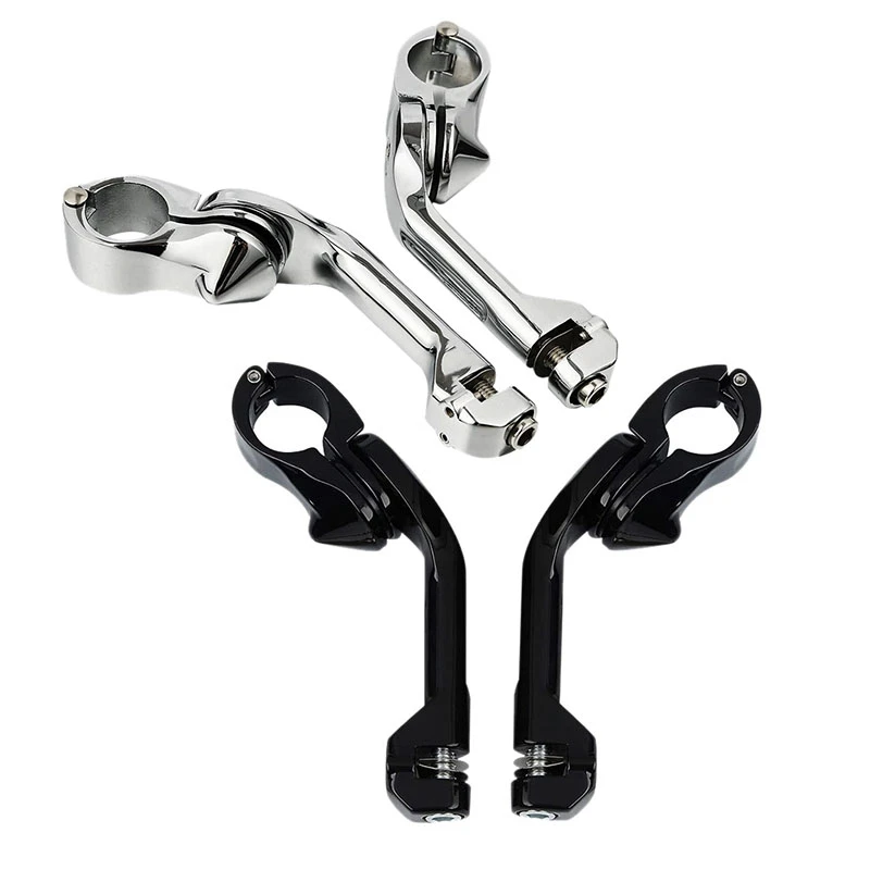 

1-1/4 дюйма длинный Угол шоссе колышки монтажный комплект для Harley Touring Electra Road Glide Sportster Honda Kawasaki Yamaha