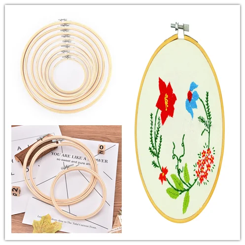 

13-23 см Бамбук Деревянные устройство для вышивки крестом вышивка обруч кольцо шитье ремесла Сделай Сам