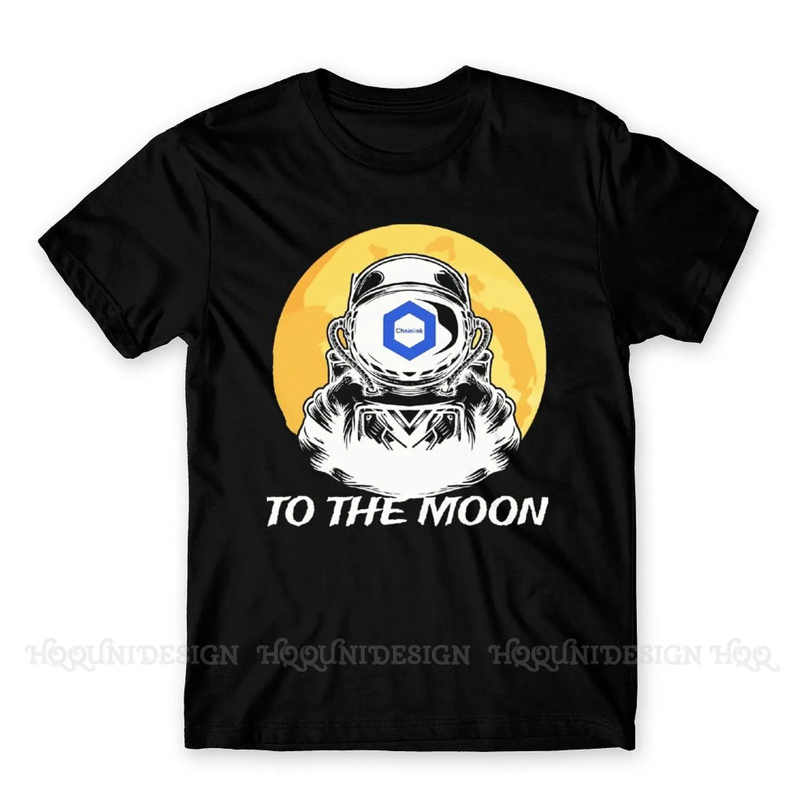 

Chainlink криптовалюты Bitcoin Новое поступление Футболка (LINK) To The Moon _ дизайнерская рубашка с круглым вырезом хлопок для мужчин футболки