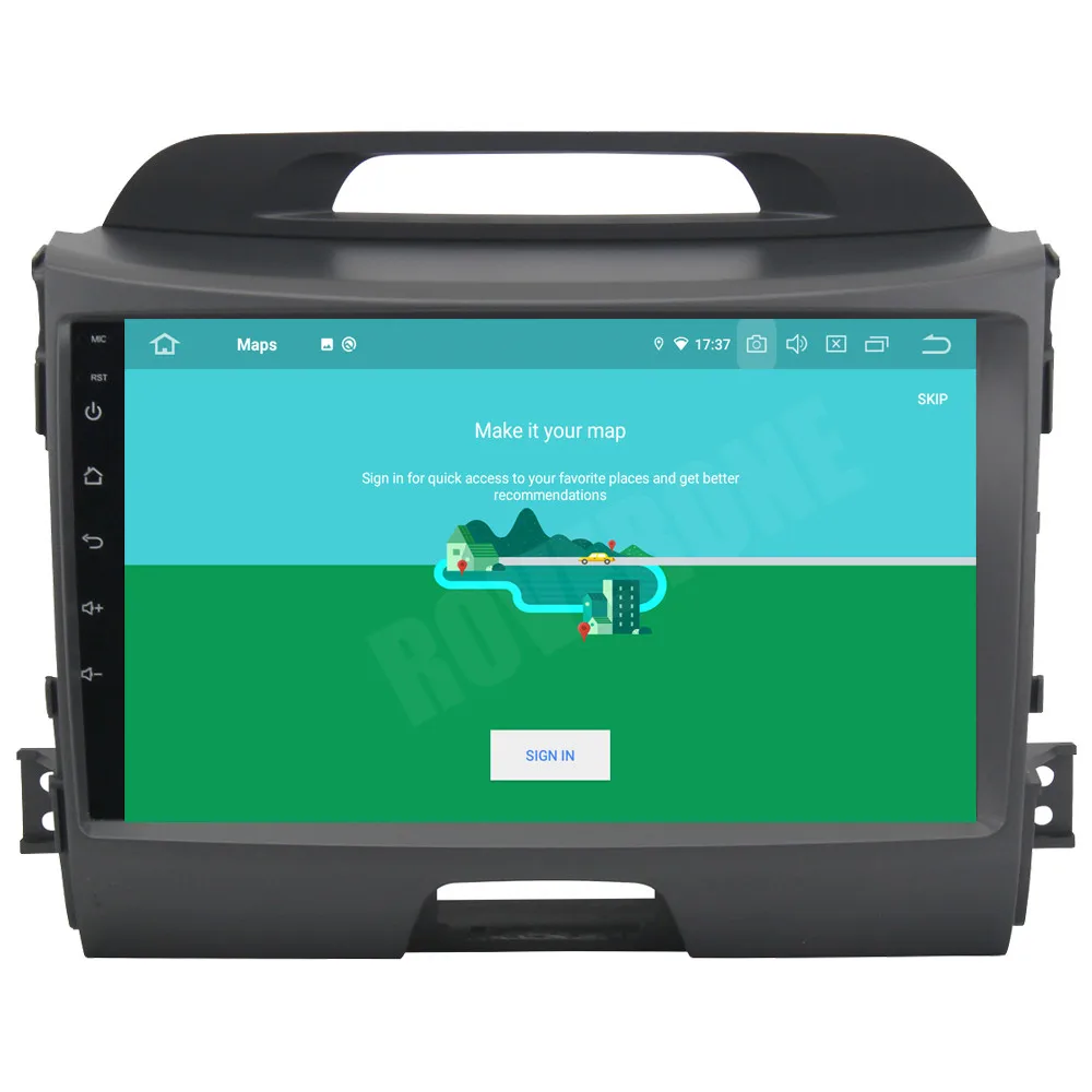 Для Kia Sportage R 2011 + Android 10 автомобильный магнитофон GPS навигация ГЛОНАСС Wifi