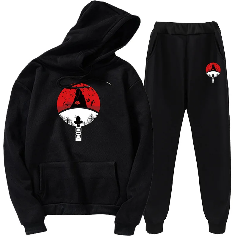 

Casual Two Piece Outfits Pullovers Hoodies And Elastic Waist Jogger Pants Spring Autumn Fashion Woman Suit Female Sets 2021