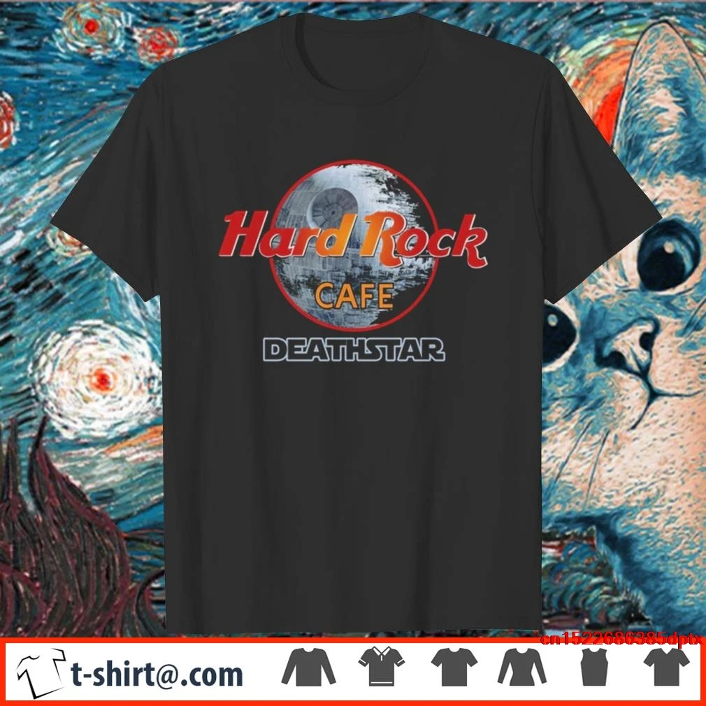 Горячая Мужская футболка Хард Рок кафе Deathstar рубашка женская | одежда