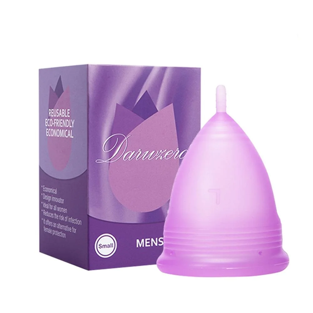2pcs Medical Grade Silicone Menstrual Cup Menstrual Cup Menstrual Collector Feminine Hygiene Period Cup for Menstrual Period