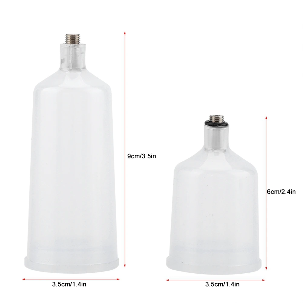 

2pcs Spray Paint Cup Spray Paint Gun Airbrush Cup Pot Cup For Airbrush Spray Gun Parts Fastmover Threaded Connector 20/40ml