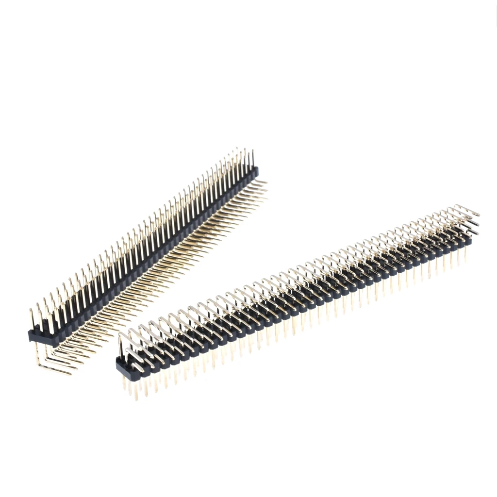 

10pcs/lot 3x40pin triple row 2.54mm Pin Header Connector right angle three rows pin header