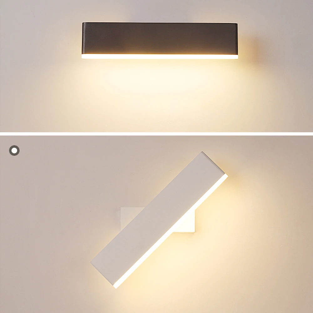 6W Modern LED Wall Lights for Bedroom bedside Rotated 360°Wall lamp minimalist creative stair aisle living room AC85-265V Gold | Лампы и