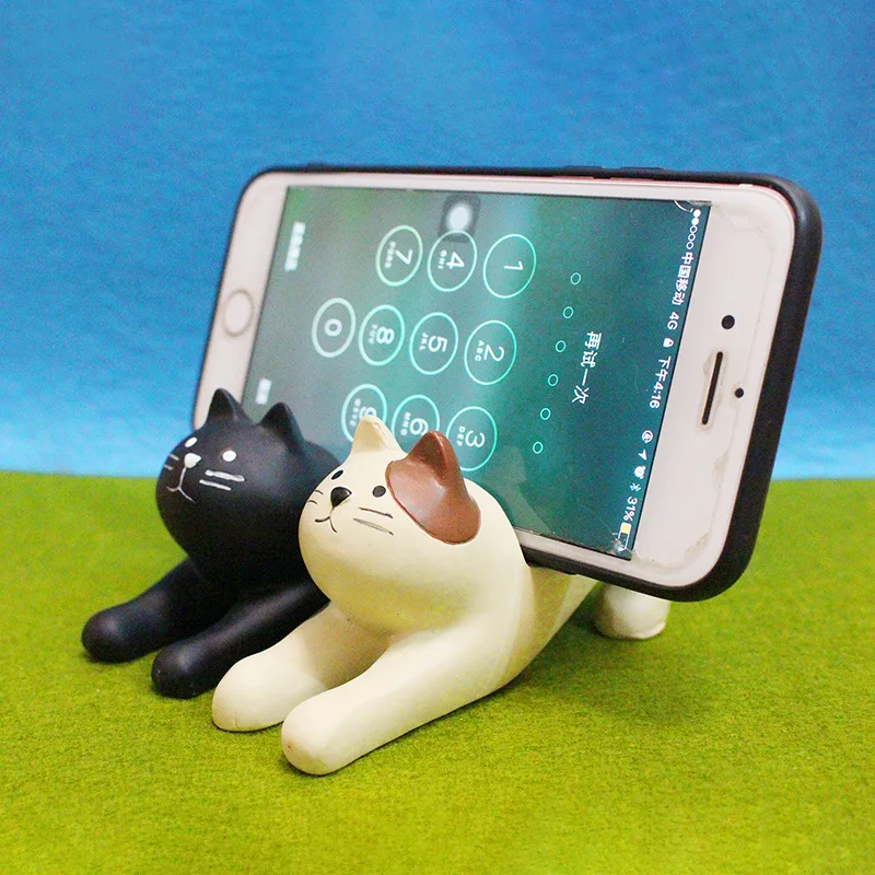 Японские милые кавайные Мультяшные Манеки Neko calico black cat stretch для просмотра ТВ