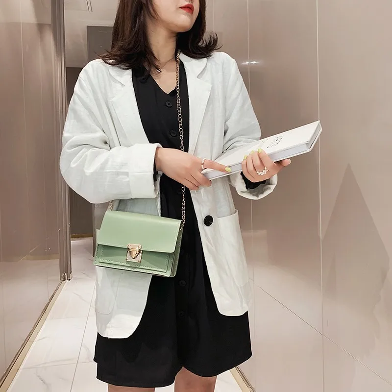 

PU All-Match Small Square Bag 2020 Multifunctional Leather Shoulder Messenger Chain Mini Phone Package Mochila Mujer Sac A Dos
