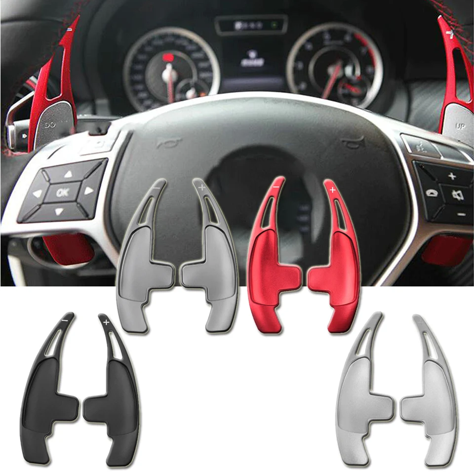 Весла на рулевое колесо 2 шт. переключатели передач для Mercedes Benz AMG A45 C63 S63 CLA45 GLA45 CLS63