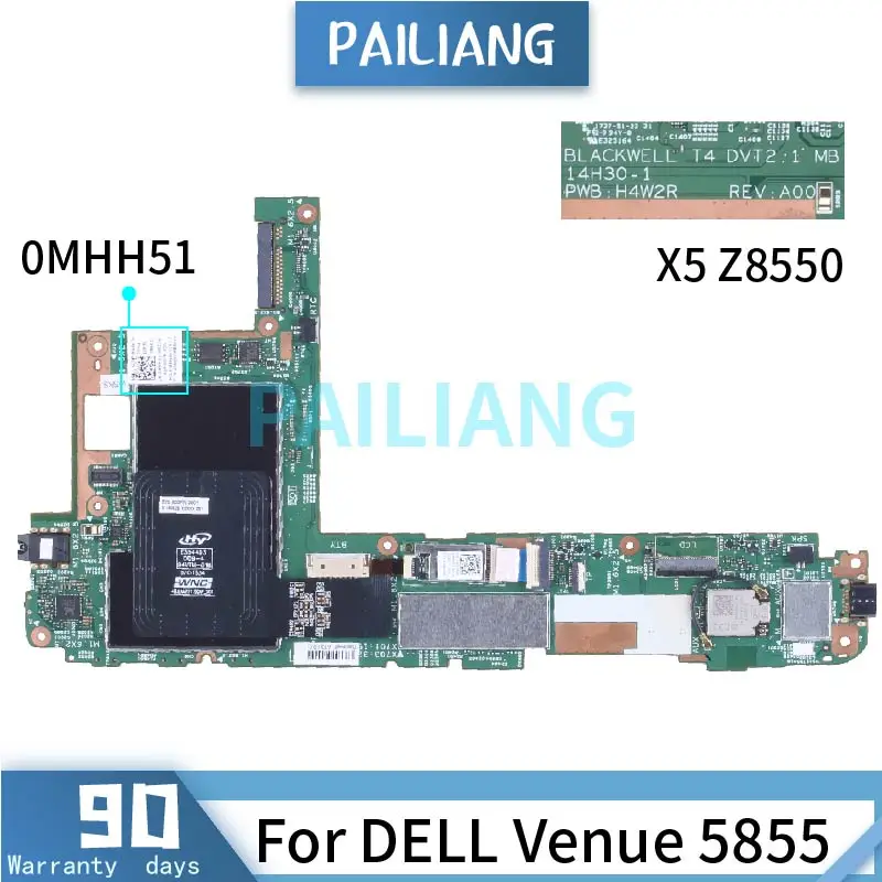 Материнская плата 0MHH51 14H30-1 SR2KH для ноутбука DELL Venue 5855 X5 Z8550