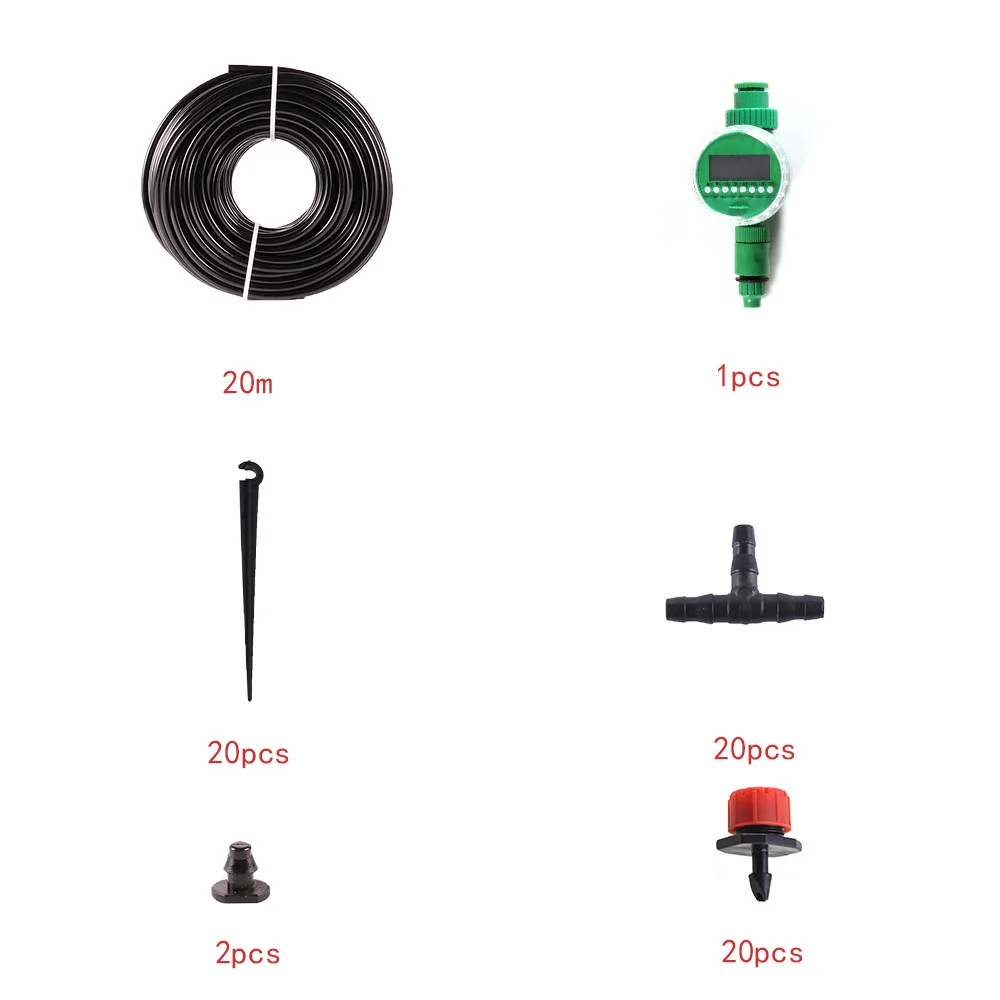 Микро труба для орошения растений комплект из 10 микрокрасных трубок самополива