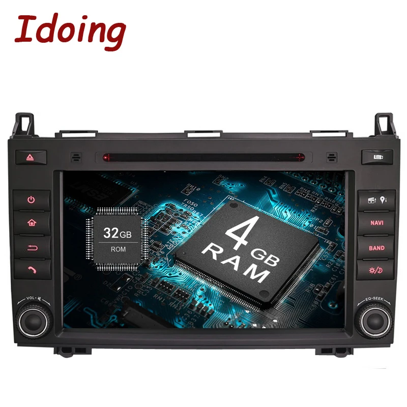 Idoing Android9.0/4G + 32G/8 Core/2Din для MercedesBenz AB Class W169 автомобильный мультимедийный плеер