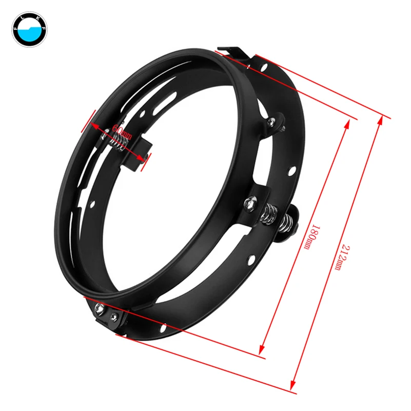 7-дюймовый 60 W DOT SAE E9 мотоцикл фары с углом глаза светодиодные фары 7 дюймов корпус лопасти отделка кольцо