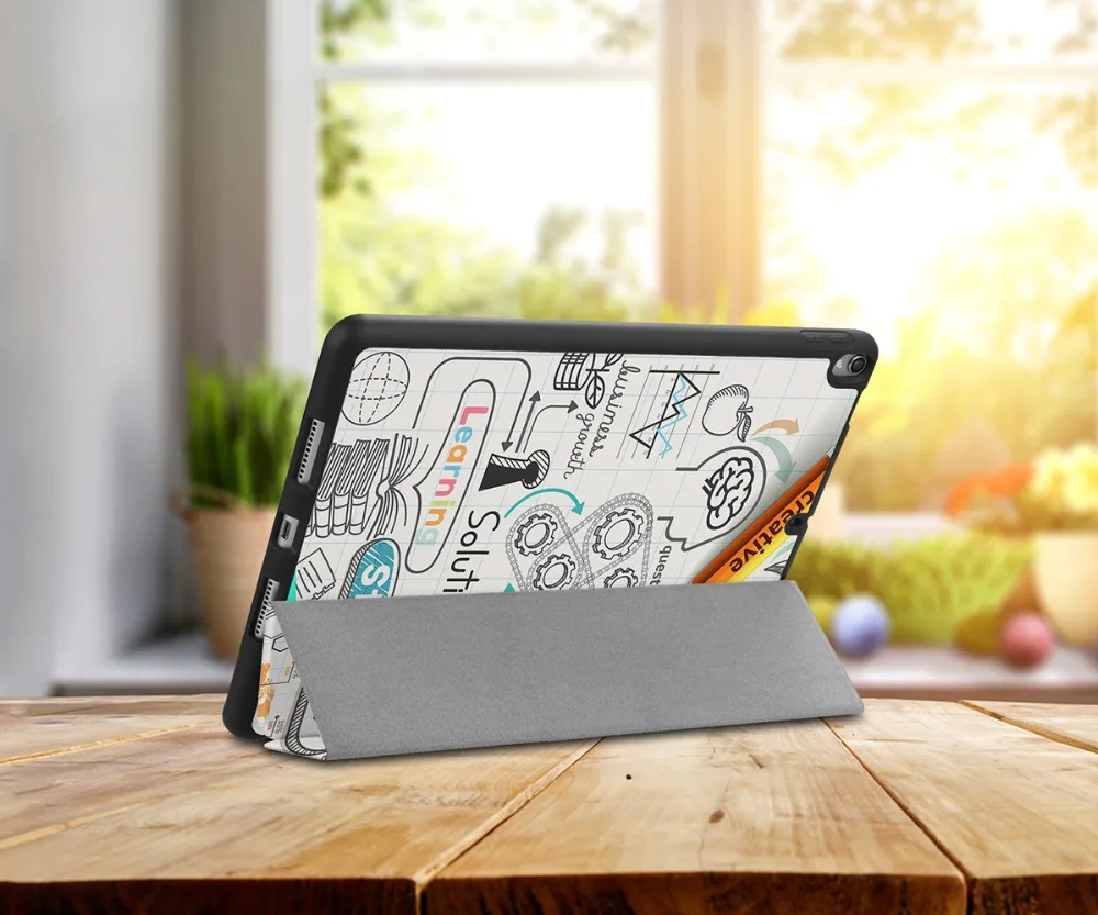Чехол для iPad Air 3, 10,5 дюймов,, Фолио, резиновый, умный чехол, мягкий, ТПУ, задний Чехол с карандашом, для iPad Pro10.5 дюймов