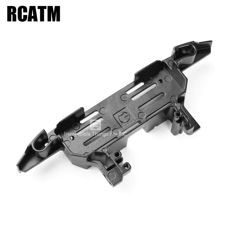 Металлический передний рулевой механизм встроенная лебедка бампер для 1/10 RC Crawler