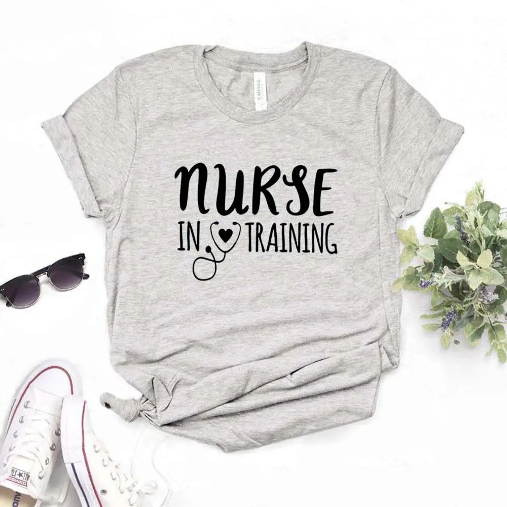 Медсестры на тренировках печати для женщин футболки хлопок повседневное