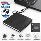 Внешний USB3.0USB2.0TYPE-C DVD RW CD писатель тонкий решетки шаблон привод горелки ридер плеер для ПК ноутбука оптические диски