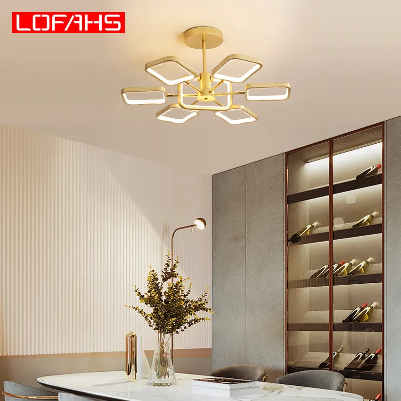 LOFAHS современный светодиодный Люстра Творческий Роскошные LED лампа для Спальня