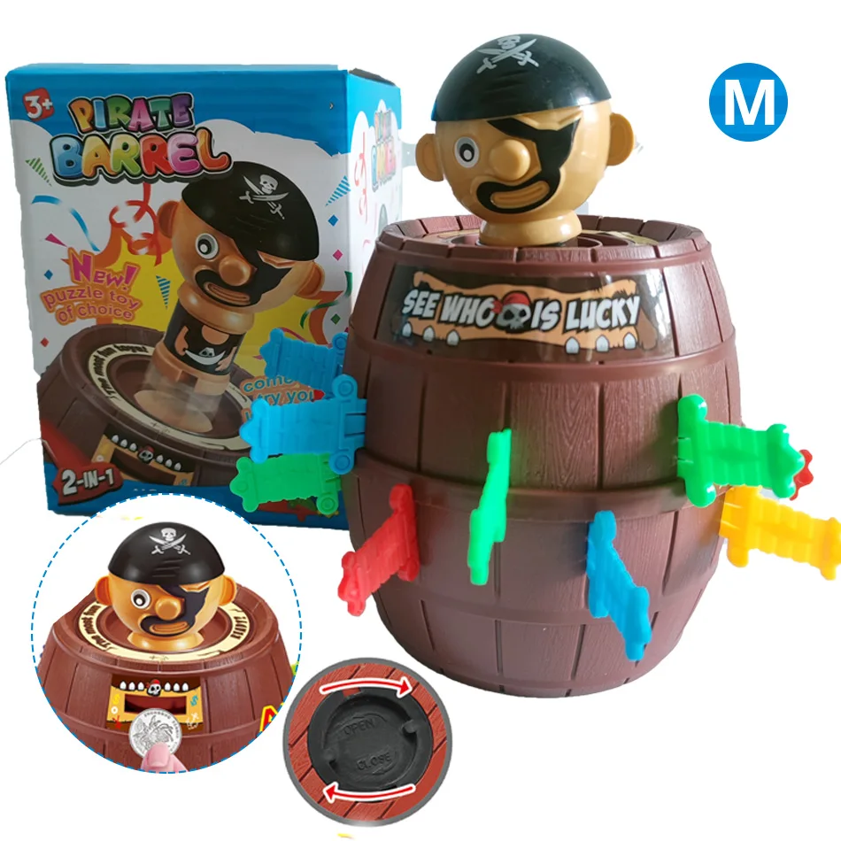 2 4 Pop Up игра &quotПиратский бочонок&quot забавная Новинка на столе Lucky удар гаджет куб