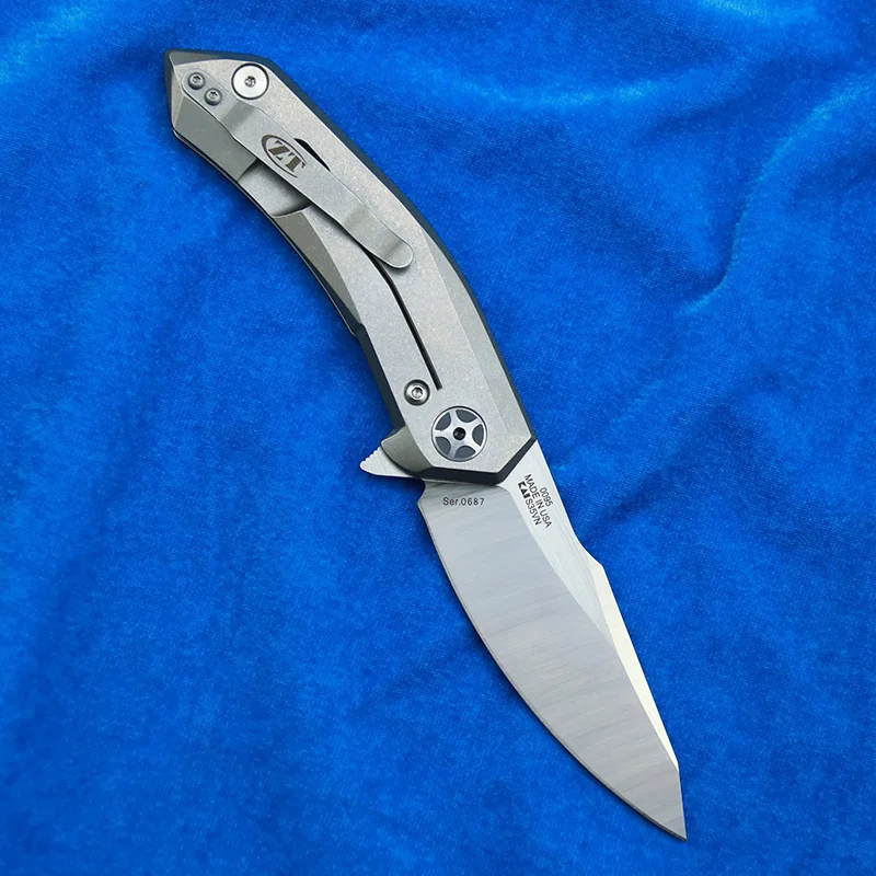 Складной титановый нож ZT Mark s35vn 0095 с шарикоподшипником ласты карманный кухонный