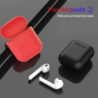 Чехол для наушников Apple AirPods 2 однотонный для Airpods 2 ТПУ полноразмерный защитный чехол для Apple Airpods 2 Bluetooth беспроводной чехол
