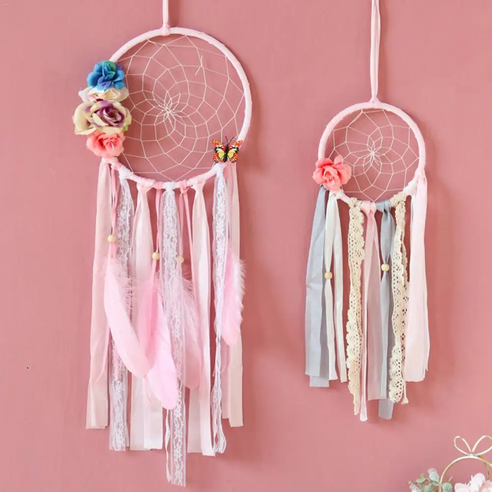 Ловец снов с круглыми перьями романтические подарки украшение для комнаты