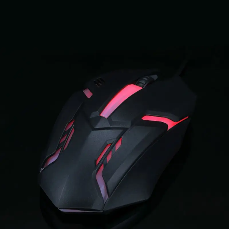 Проводная игровая мышь USB 1200 DPI электронная спортивная игра RGB Светящиеся