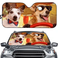 animal pattern funny windshield sun shade for car durable fold up auto front window sunshade cover uv protect car accessories