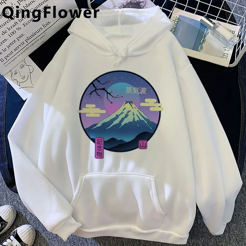 

Vaporwave Aesthetic hoodies male streetwear graphic Oversized printed male hoody pullover harajuku grunge