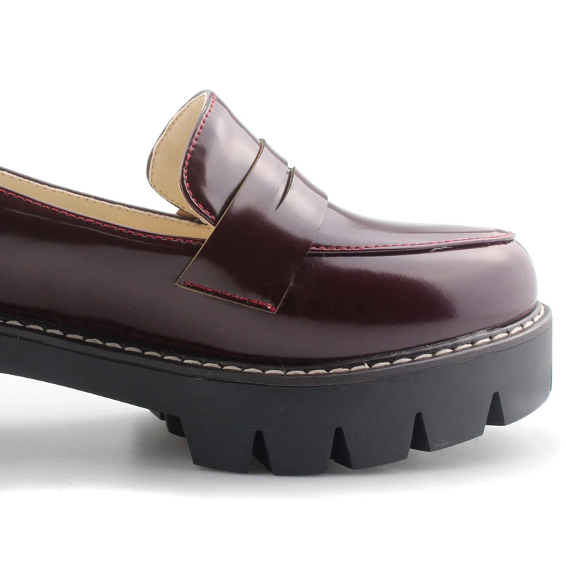 Женские винтажные туфли на массивной платформе Sungtin высококачественные мягкие