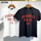 Новые летние Dsquared2 улица в стиле хип-хоп с круглым вырезом, коротким рукавом, футболка с длинными рукавами, хлопковое повседневная с буквенным принтом футболка для мужчинженщин D331