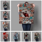 Marvel Comics Абстрактная живопись Мстители принт супергероев, Человек-паук, Железный человек картина детской комнаты, постеры с живописным изображением пейзажа на качество холст для живописи