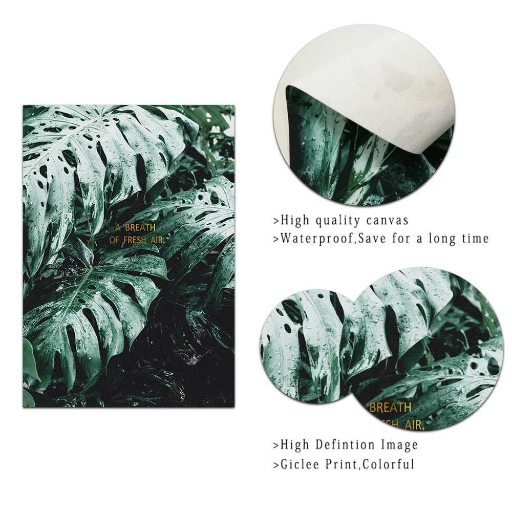 

Nordic Decorative Picture Modern Leaf and Trunk Texture Abstract Canvas Painting Poster Print Wall Art for Living Room Decor