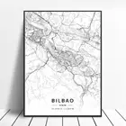 Плакат на холсте, с изображением Бильбао, гихона, Барселоны, Валенсии, Альхесирас, уренсе, испании