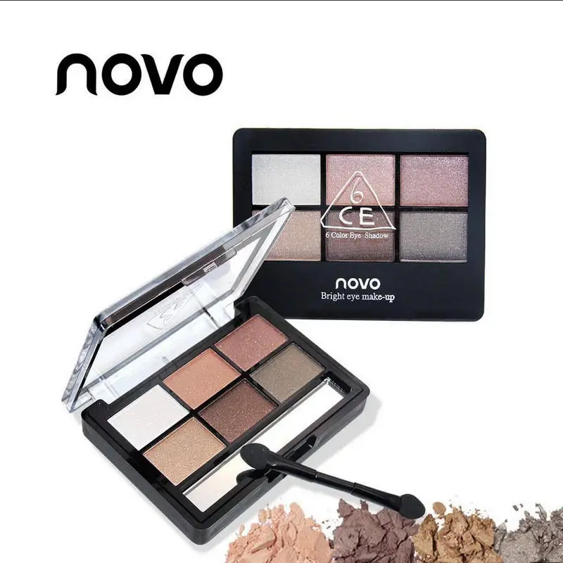

6 Colors Matte Shimmer Pigmented Eye ShadowNatural Shimmer Glitter Eye Shadow Palette Powder Waterproof Pigment Cosmetic