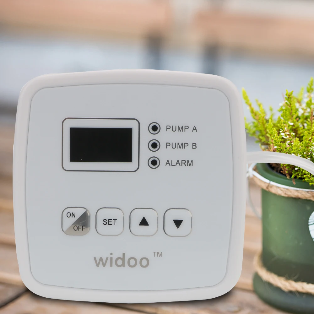 

Automatic Watering Timer Double Pump Garden Self-Watering Pump Drip Irrigation System Set Intelligent Irrigation Controller