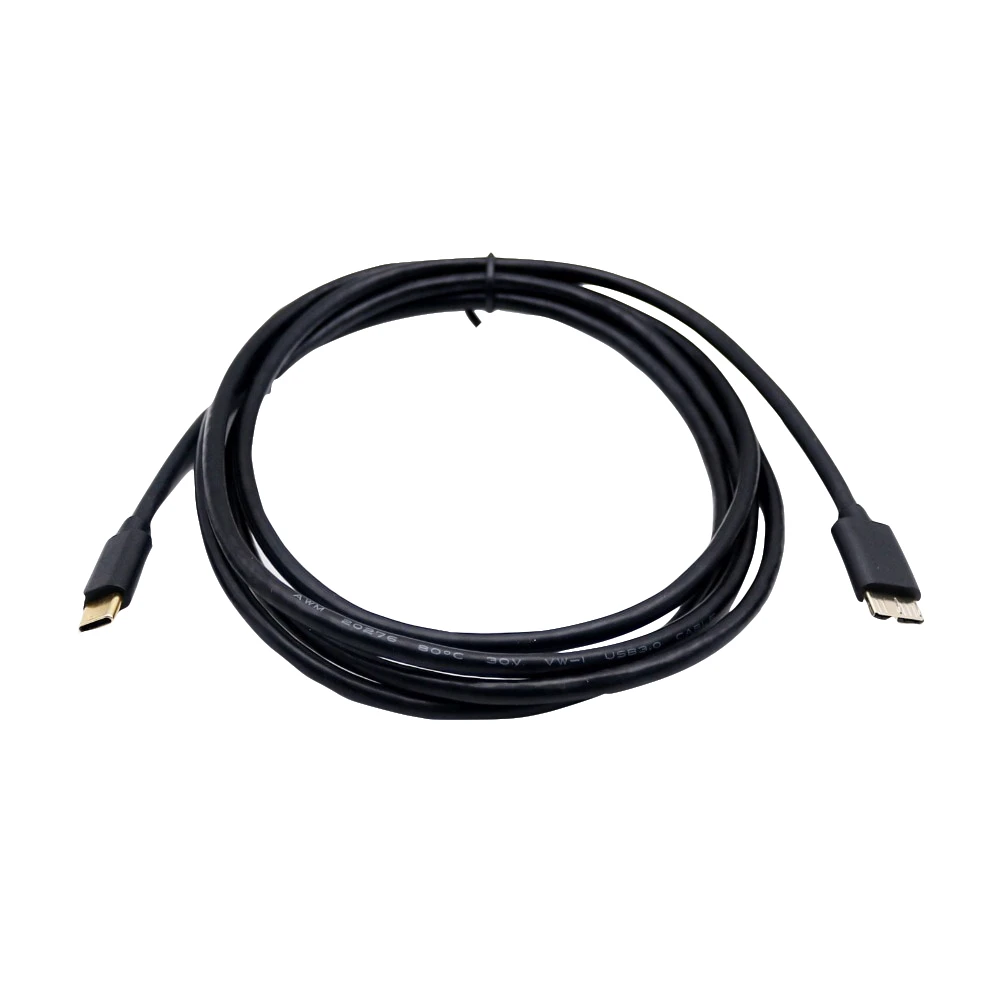 1х позолоченный USB 3,1 type C штекер USB 3,0 Micro B штекер корпуса для жесткого диска кабель для быстрой синхронизации данных 0,5 м/1 м/1,8 м