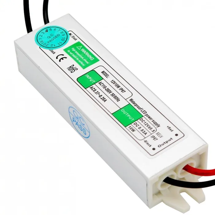 Светодиодный драйвер водонепроницаемый IP67 от 220 В переменного тока до 12