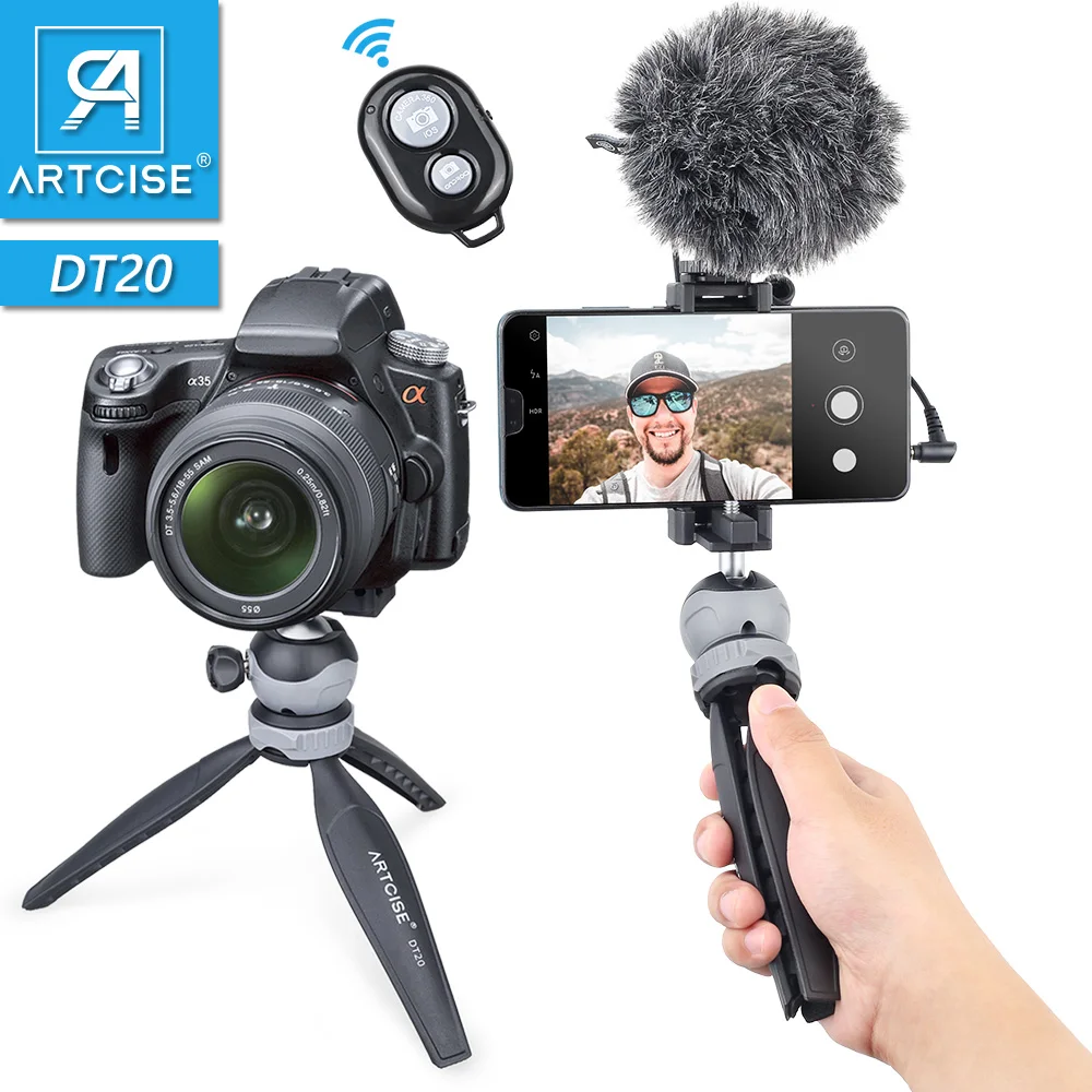 Настольный Штатив ARTCISE DT20 для телефона 2 в 1 мини штатив смартфонов и DSLR камер Gopro