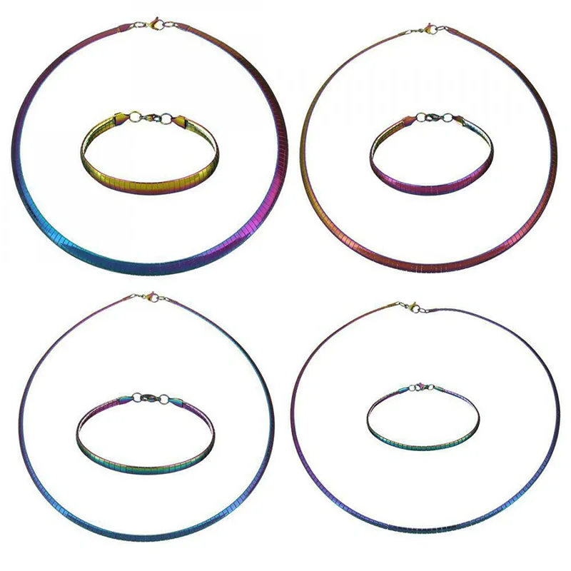 Женский комплект из колье и браслета нержавеющей стали | Украшения аксессуары