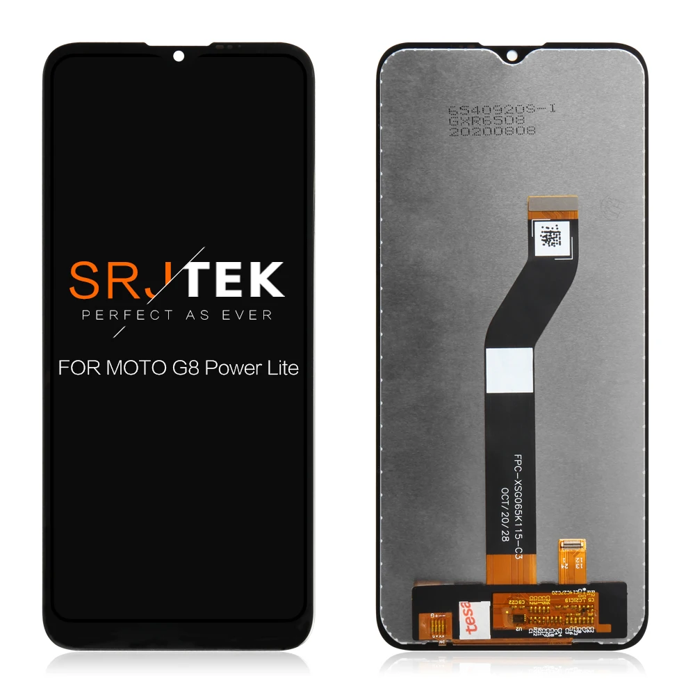 

Новый ЖК-дисплей 6,5 дюйма для Motorola Moto G8 Power Lite, сенсорный стеклянный дигитайзер для G8 Power Lite XT2055 2020, сменный экран