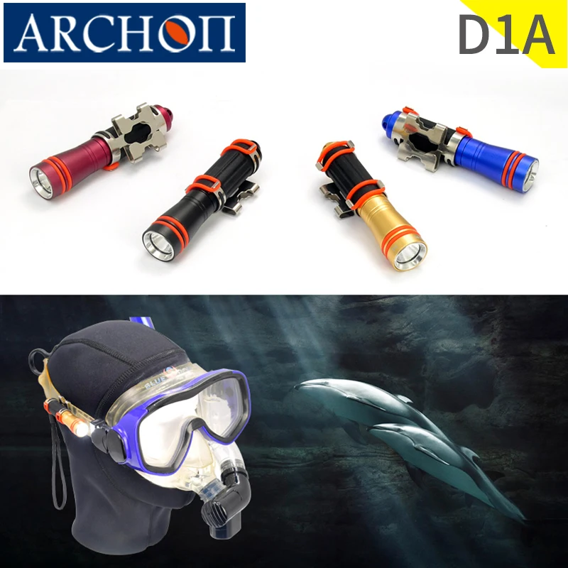 Фонарь ARCHON D1A W1A для дайвинга подводный водонепроницаемый фонарь 100 м освещение