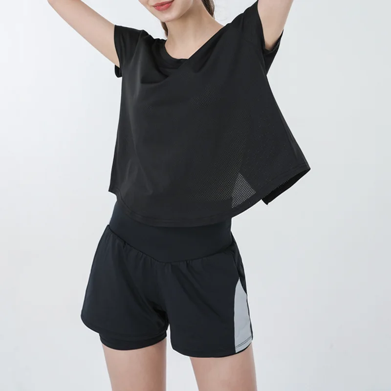 

Stretch high waist quick-drying casual sports shorts women yoga shorts women
