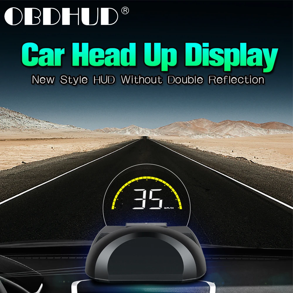 WiiYIii C700 OBD2 HUD автомобильный измеритель скорости дисплей с зеркальной цифровой