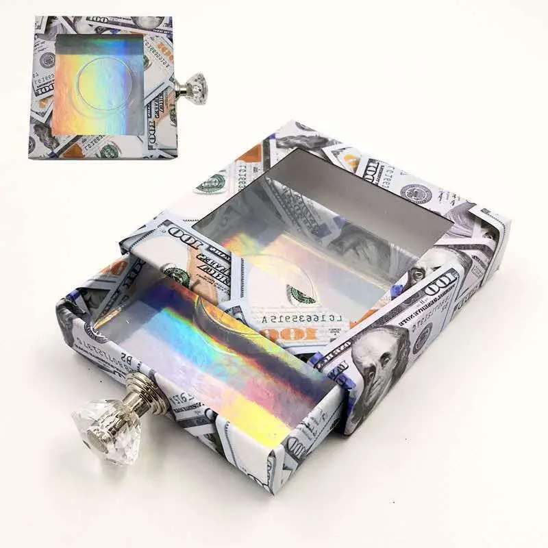 

10 / pack Wholesale Custom Eyelash Packaging Box Lashes Strips Empty Case Bulk with Logo Name Label Lash Boxes Packaging Faux